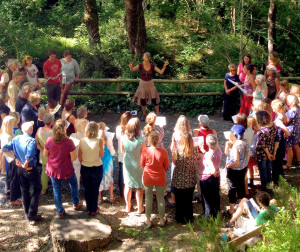 Dartmoor Harmony Gathering, Woodland Centre, July 2014